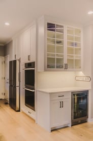 Butler's pantry and coffee bar in a contemporary kitchen remodel