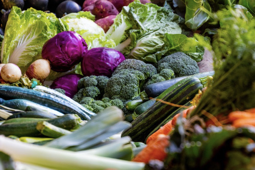 Fresh fruits and vegetables