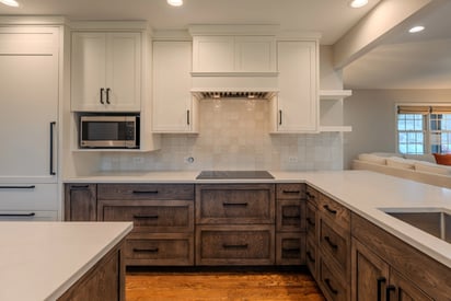 Lundberg kitchen sink and stove with hood