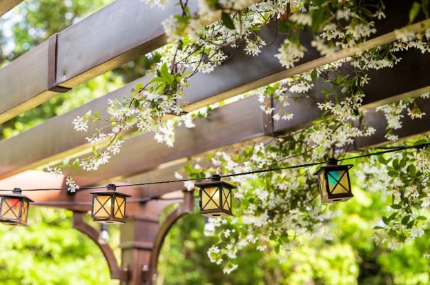Hanging lights for your pergola